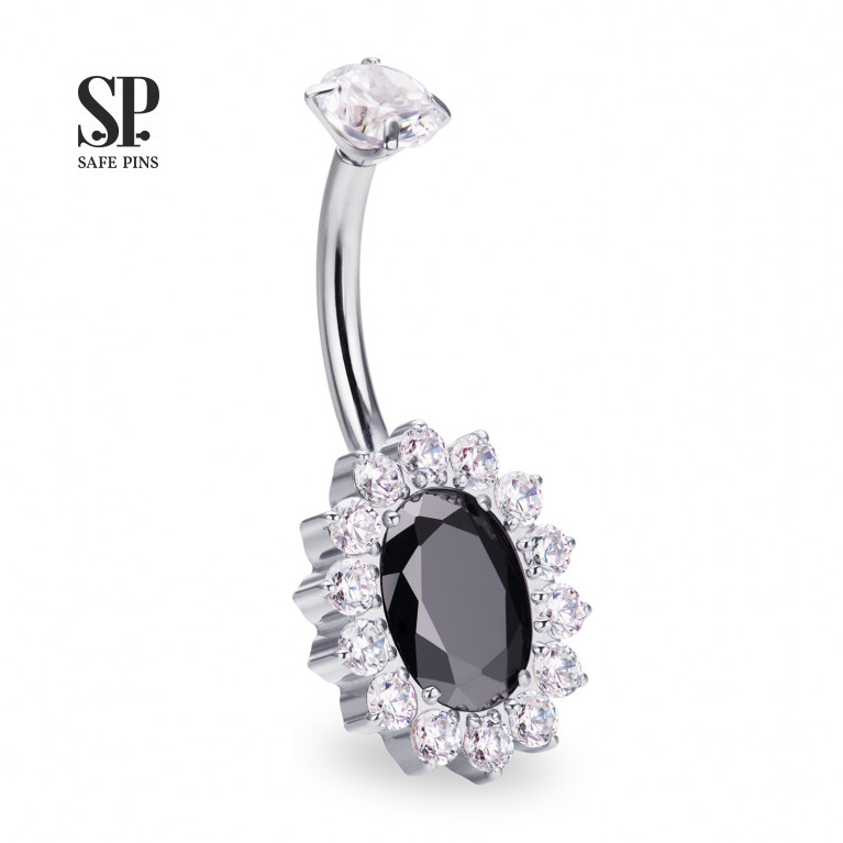 Internal double banana Ellipse with CZ crystals