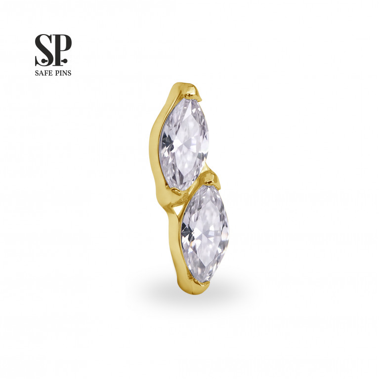 Marquise Mini Cluster with Clear CZ