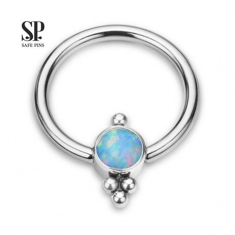 BCR ring with Opal disc and bubbles