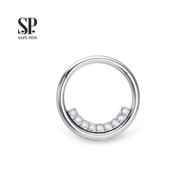 Hinged Segment Сlicker Line with Clear CZ