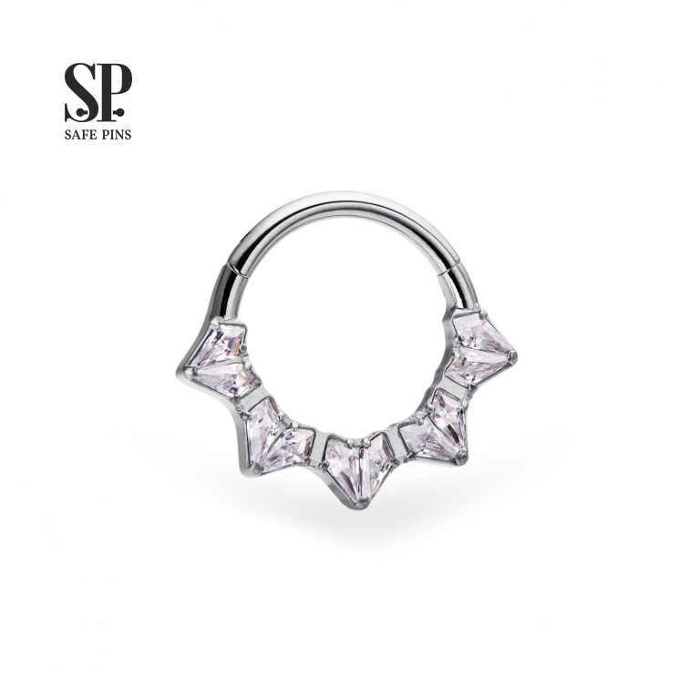 Hinged Segment Сlicker Crown with CZ