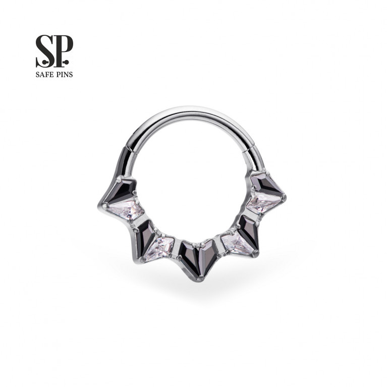 Hinged Segment Сlicker Crown with CZ