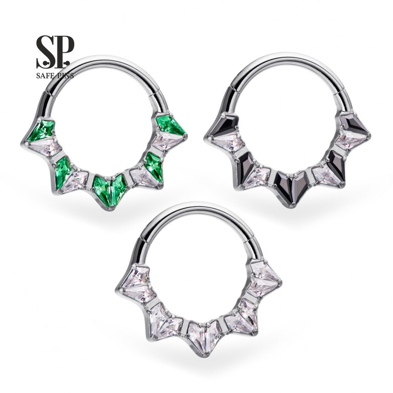 Hinged Segment Сlicker Crown with CZ