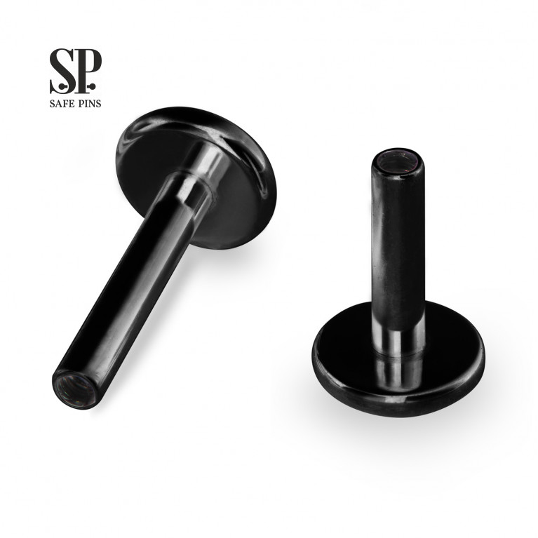 Internal Labret without ball Black PVD