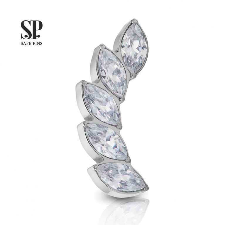 Sprig Cluster with Clear CZ