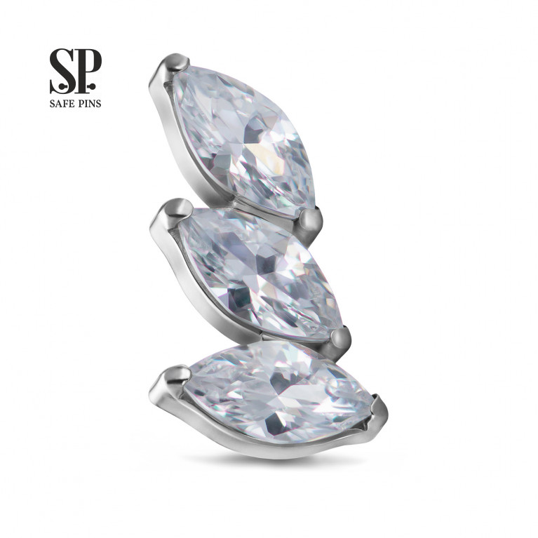 Sprig Mini Cluster with Clear CZ