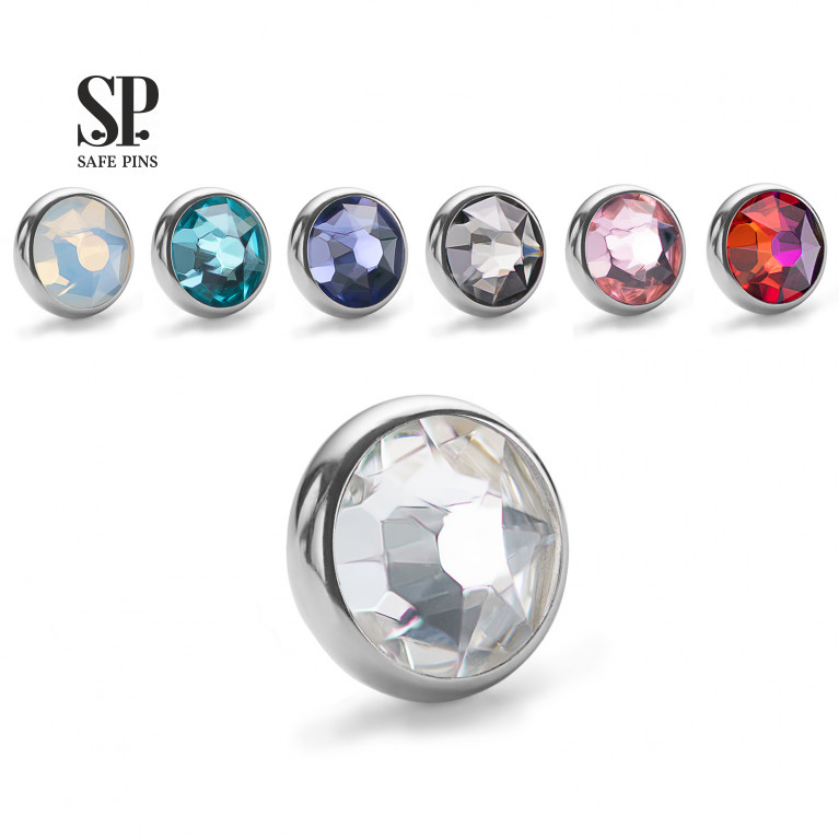 Flat Gem with crystal (0.9 mm)