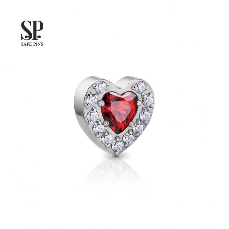 Crystal Heart top with CZ