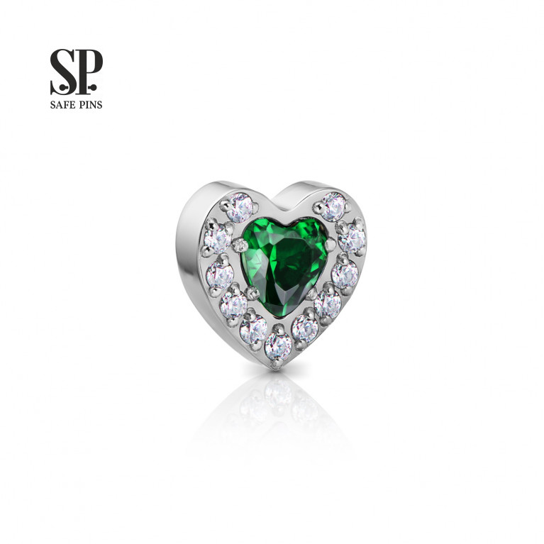 Crystal Heart top with CZ