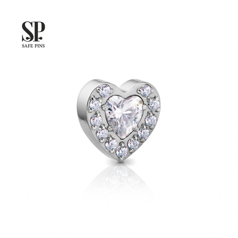 Crystal Heart top with CZ