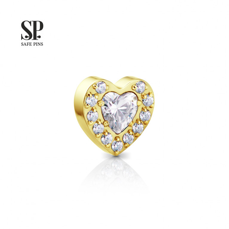 Crystal Heart top with CZ