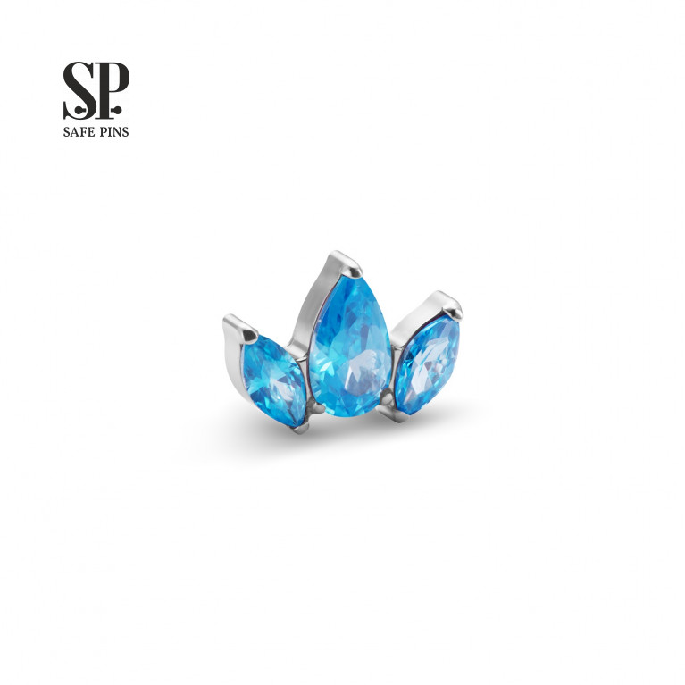 Marquise Pear Cluster with CZ