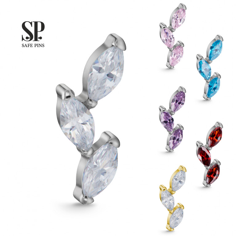 Marquise Branch Thin Cluster with CZ