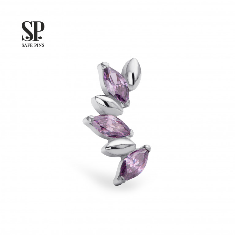 Marquise Grains Cluster with CZ