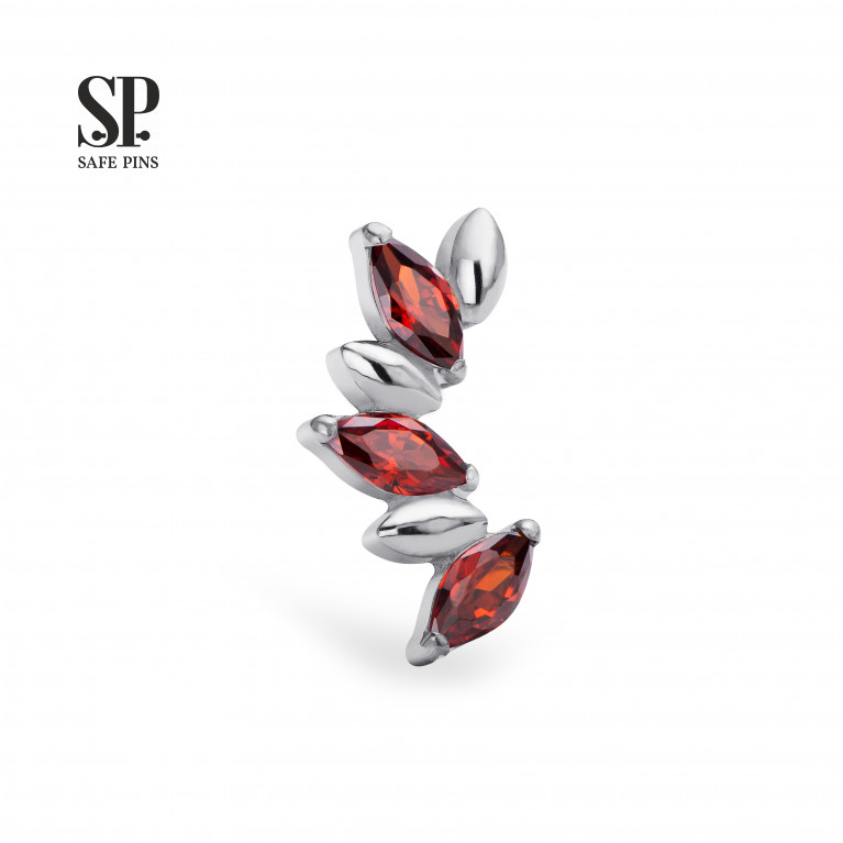 Marquise Grains Cluster with CZ