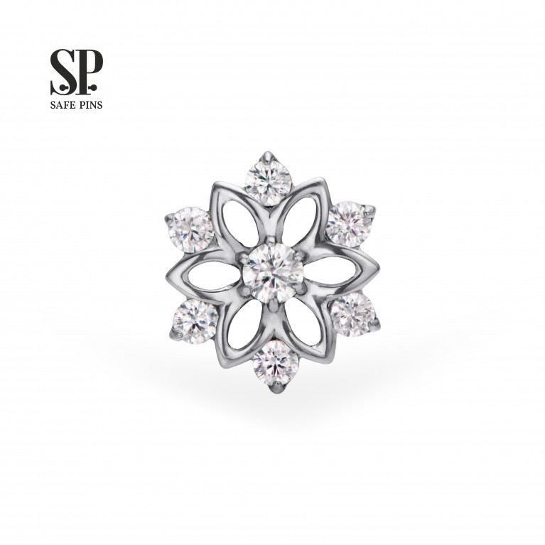 Snowflake top with Clear CZ