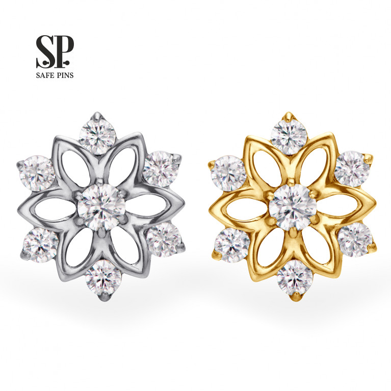 Snowflake top with Clear CZ