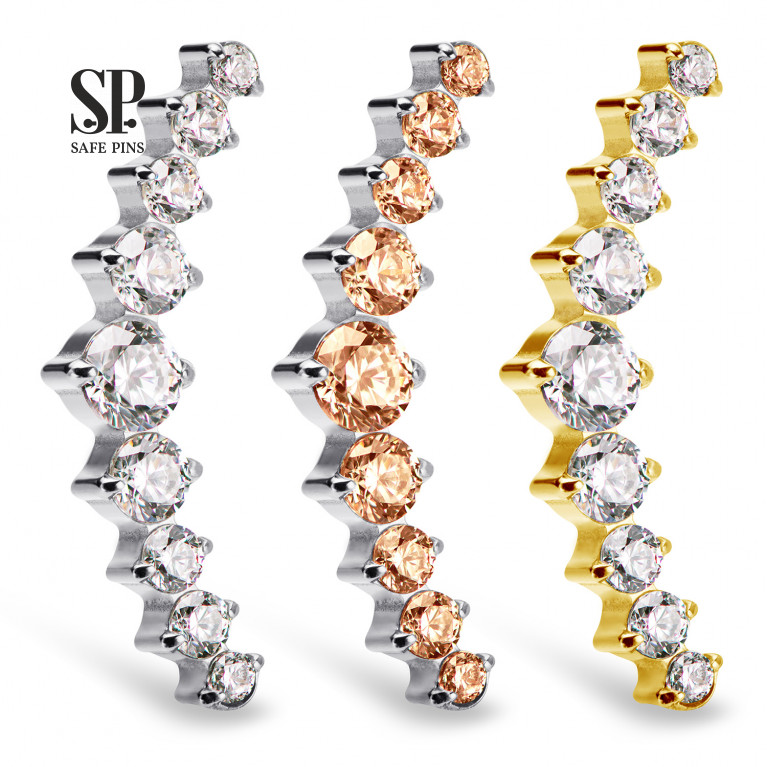 Great Prium Cluster with CZ crystals