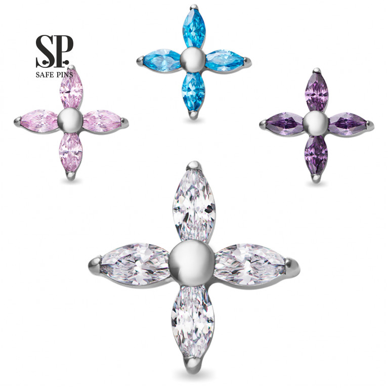 Marquise Star top with CZ crystals