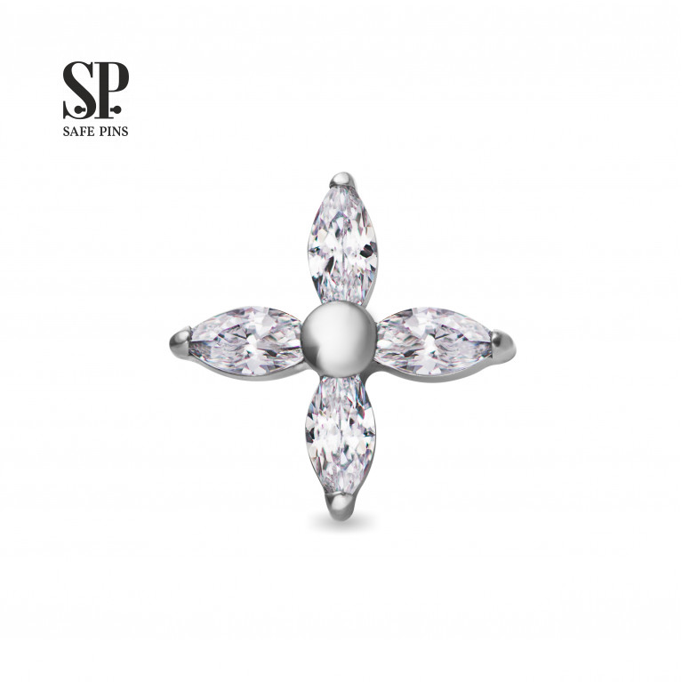 Marquise Star top with CZ crystals