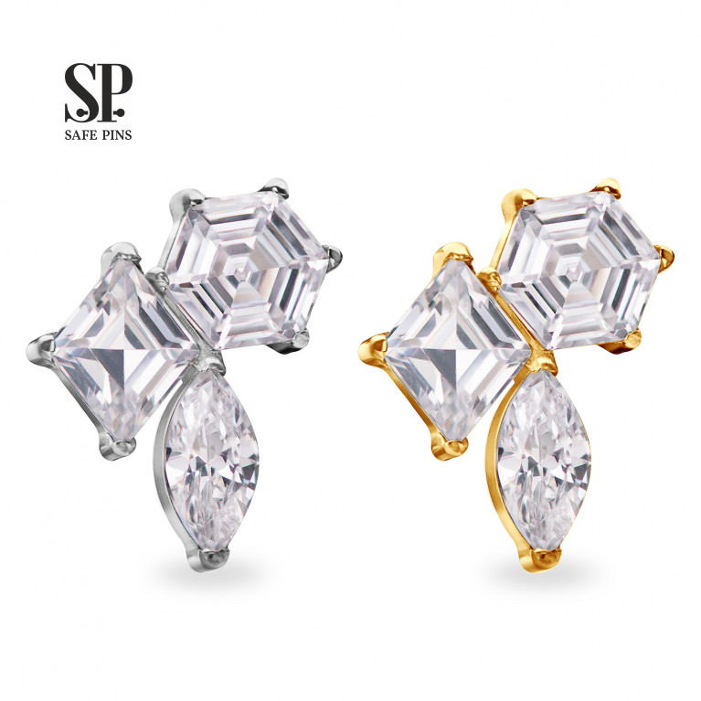 Three forms Cluster with Clear CZ