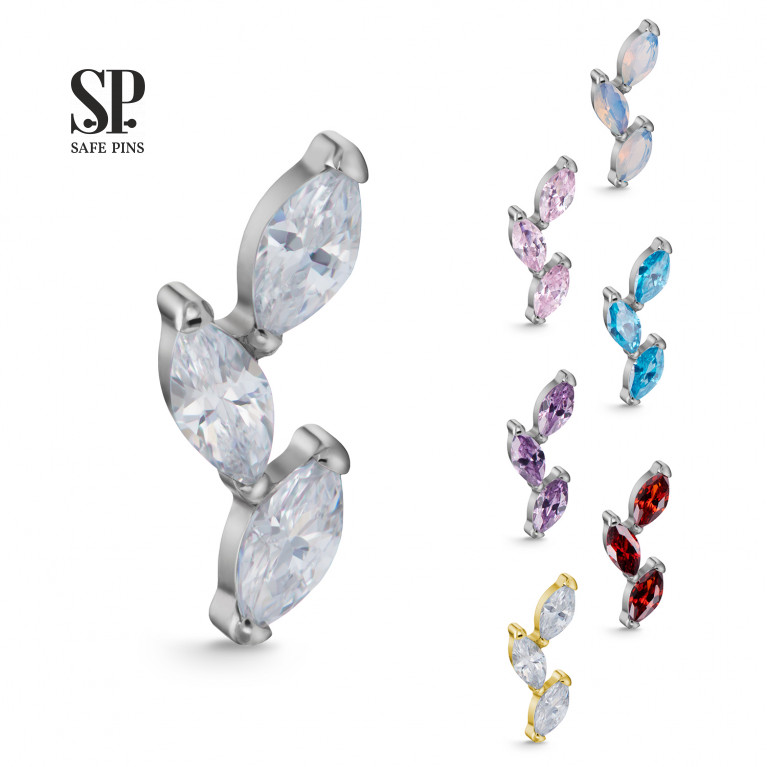 Marquise Branch Thin Cluster with CZ