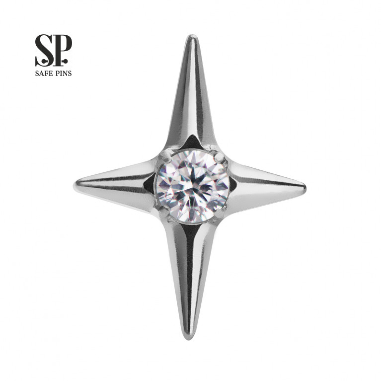 Star top with Clear CZ