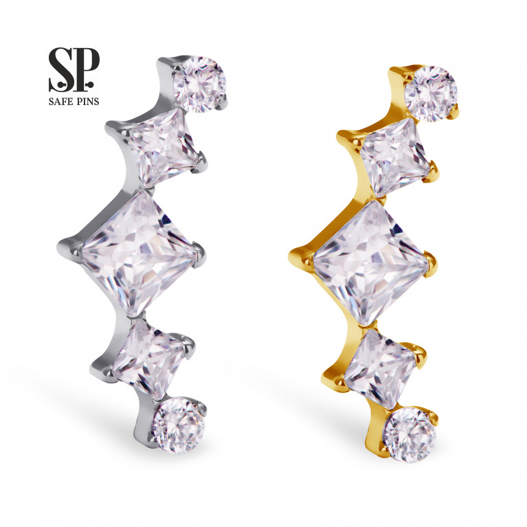 Prong Cluster with Clear CZ