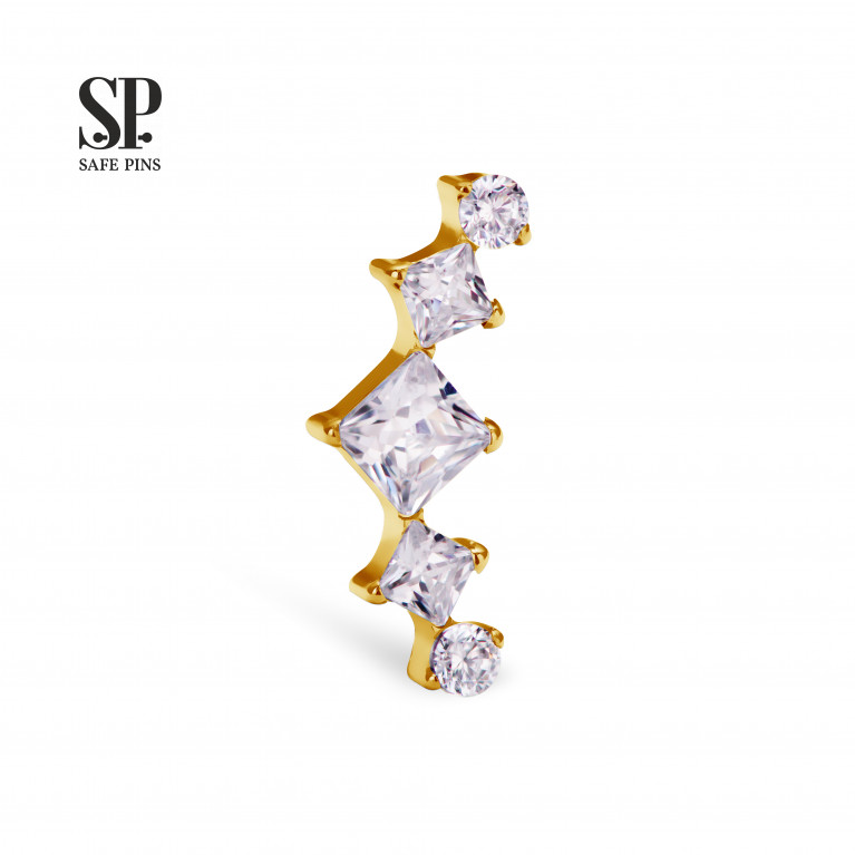 Prong Cluster with Clear CZ